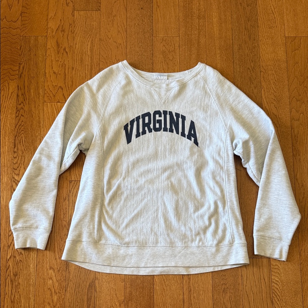 Vintage Champion Heather Gray Virginia Women's Crewneck